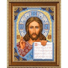 Рисунок на ткани для вышивания бисером "Христос Спаситель"